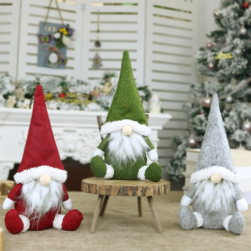 Christmas Doll Toys Santa Claus Snowman Elk Christmas